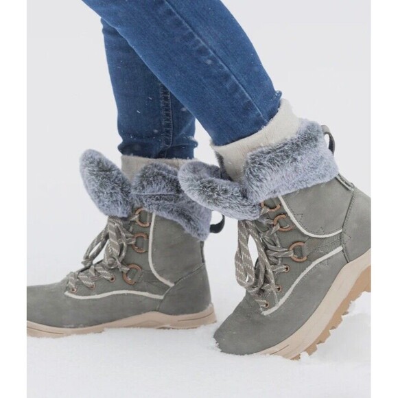 Roxy Yuma Alpine Faux Fur Women's Waterproof Warm Tech Winter Boots Size 11 - Picture 1 of 10